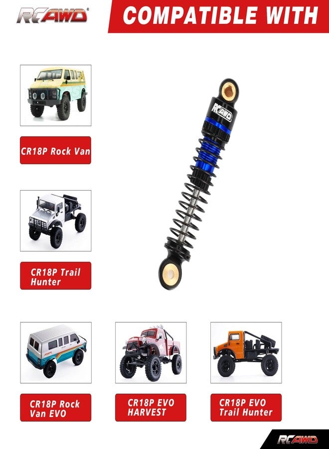 RCAWD CR18P Shocks 47MM Oil-Filled Shock absorber For CR18P Upgrades Rock Van CR18P Trail Hunter CR18P Rock Van EVO CR18P EVO HARVEST CR18P EVO Trail Hunter Parts Blue - Image 4